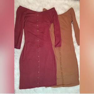 Off the shoulder dresses